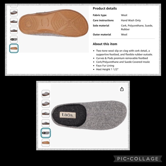 Taos Footwear Gray Mules - Picture 9 of 10